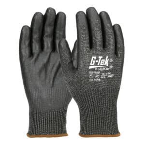 #16-354 G-Tek® PolyKor Seamless Knit PolyKor® Blended Glove with Nitrile Coated Foam Grip on Palm & Fingers