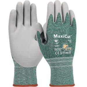 #18-570 ANSI Cut 2 Seamless Knit Engineered Yarn Glove with Nitrile Coated MicroFoam Grip on Palm & Fingers