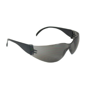 #250-01-0001 Rimless Safety Glasses with Black Temple, Gray Lens and Anti-Scratch Coating