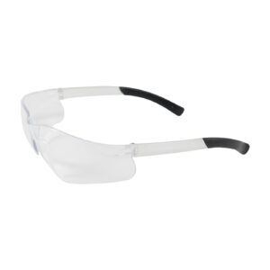 #250-06-0000 Rimless Safety Glasses with Clear Temple, Clear Lens and Anti-Scratch Coating