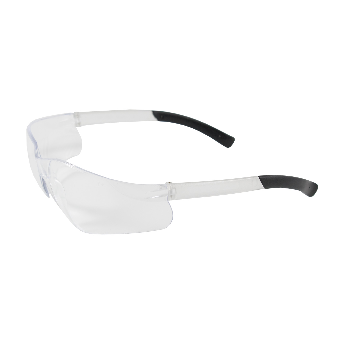 #250-06-0000 Rimless Safety Glasses with Clear Temple, Clear Lens and Anti-Scratch Coating