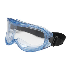 #251-5300-000 Indirect vented goggle with Light Blue Body, Clear Lens and Anti-Scratch Coating