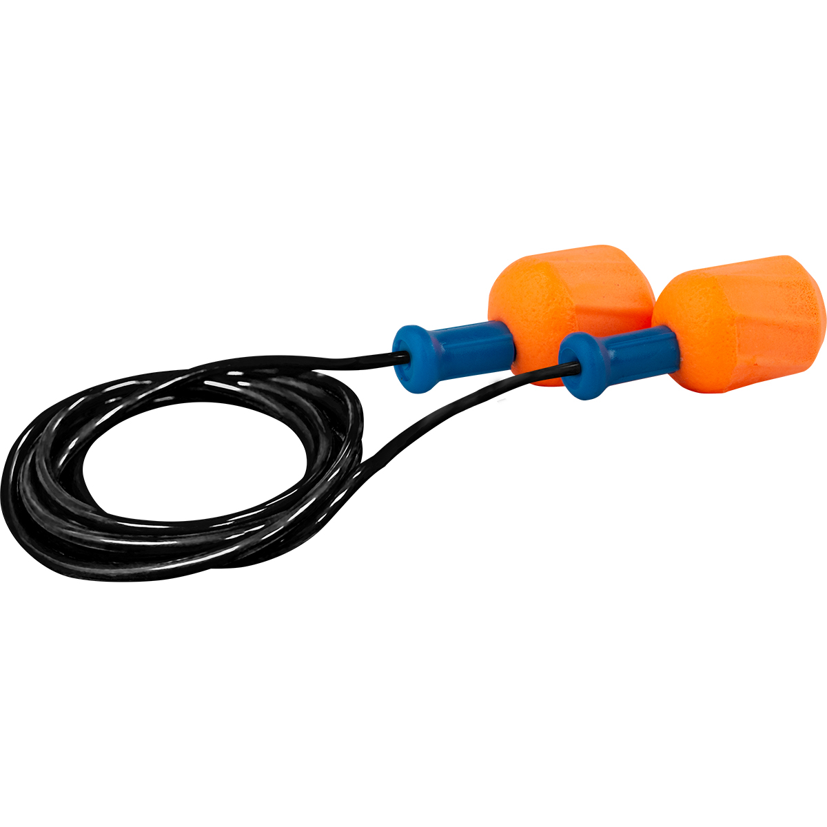 #267-HPF610C Disposable Soft Polyurethane Foam Corded Ear Plugs - NRR 30 / SNR 38