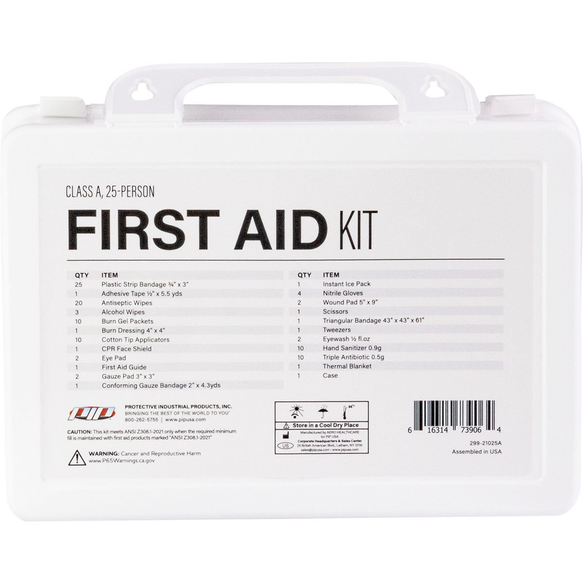 #299-21025A ANSI Class A Waterproof First Aid Kit - 25 Person - Image 2