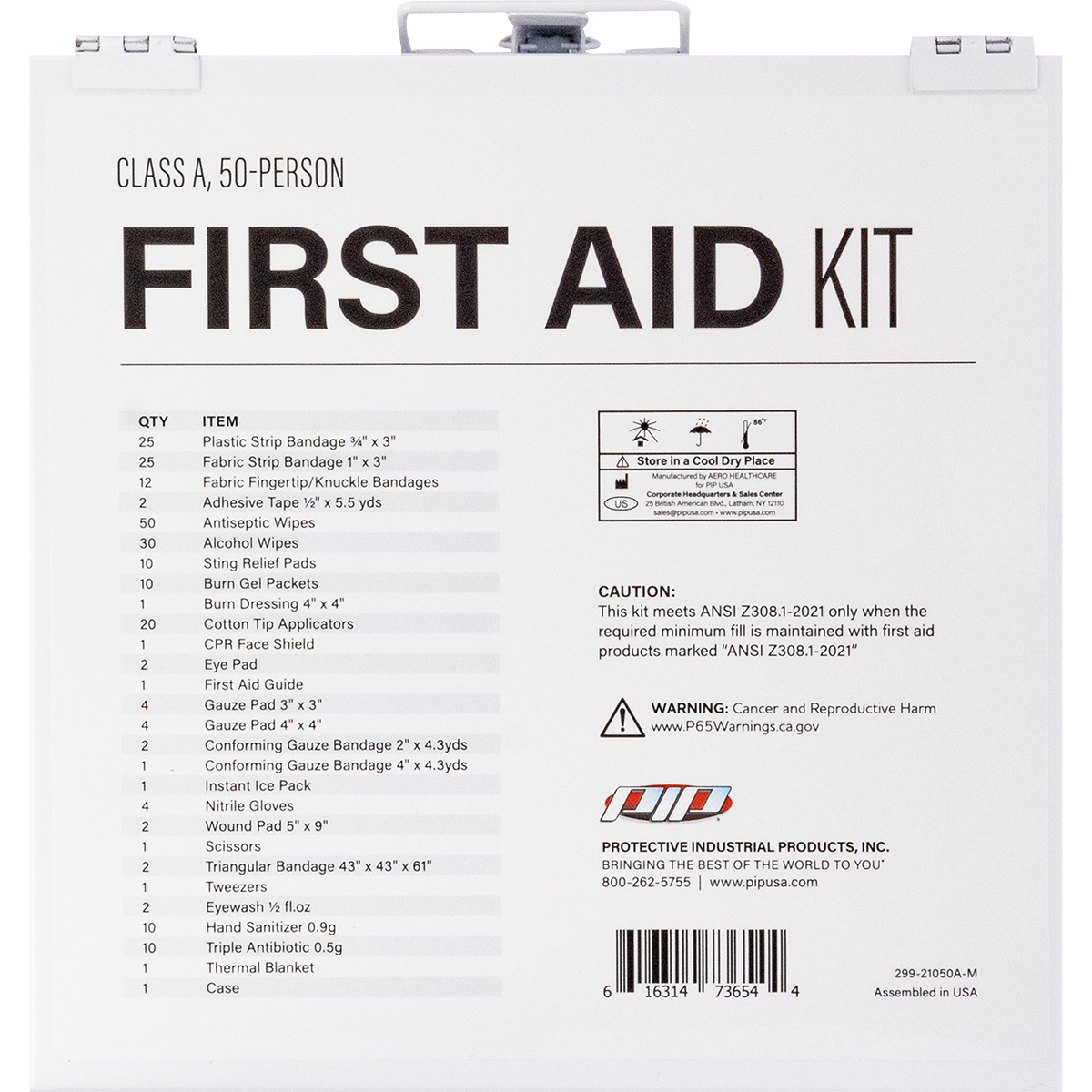 #299-21050A-RP ANSI Class A Waterproof First Aid Kit - 50 Person