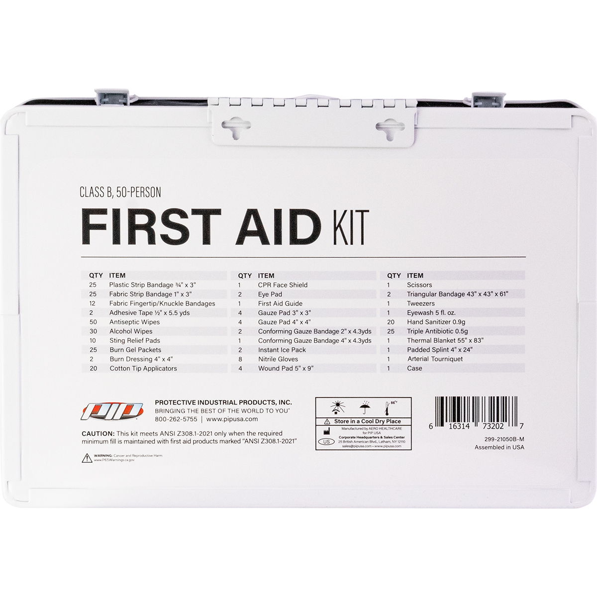 #299-21050B-M ANSI Class B Metal First Aid Kit - 50 Person - Image 2