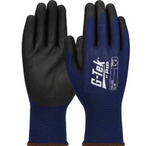 #34-315 G-Tek Economy Seamless Knit Polyester Glove with Nitrile Coated Foam Grip on Palm & Fingers - 15 Gauge - Touchscreen