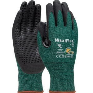 #34-8443 Seamless Knit Engineered Yarn Glove with Premium Nitrile Coated MicroFoam Grip on Palm & Fingers - Micro Dot Palm - Touchscreen Compatible