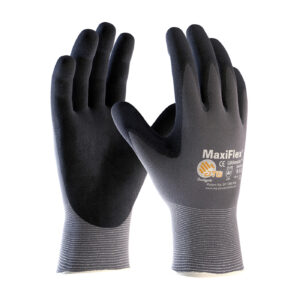 #34-874 Seamless Knit Nylon/Elastane Glove with Nitrile Coated MicroFoam Grip on Palm & Fingers - Touchscreen Compatible