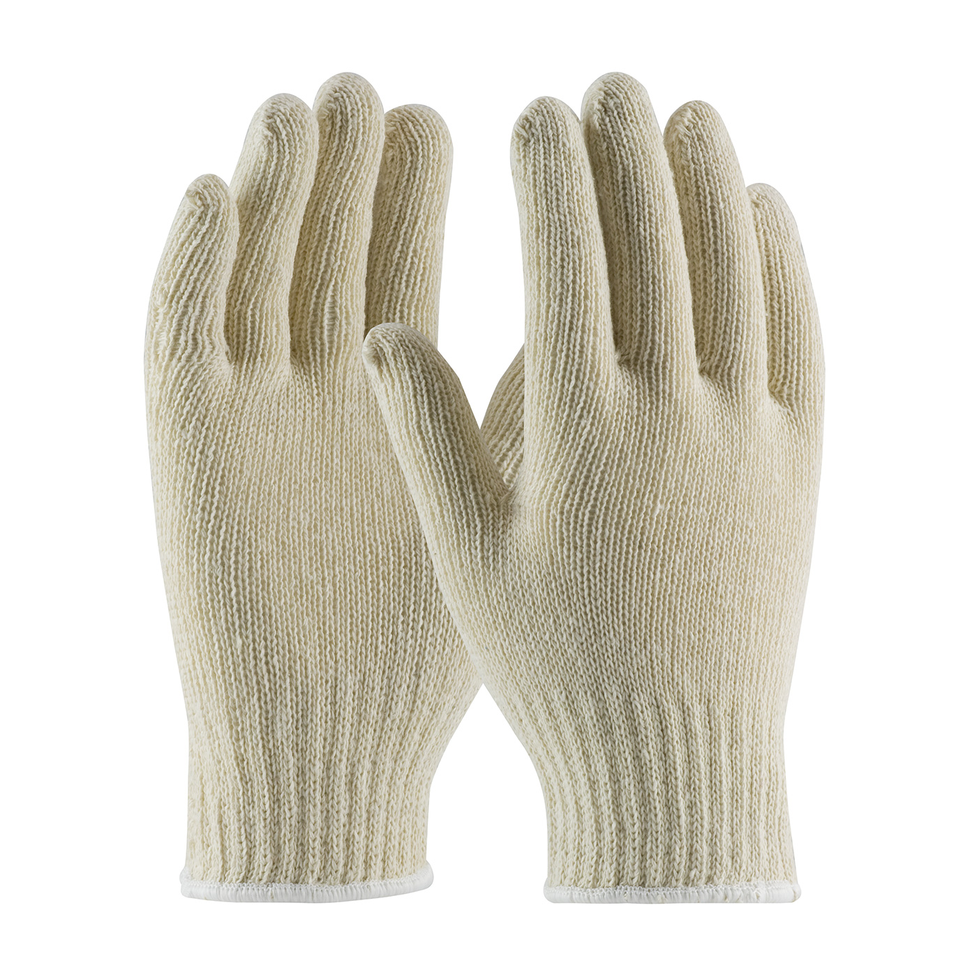 #35-C104 Medium Weight Seamless Knit Cotton/Polyester Glove - Natural