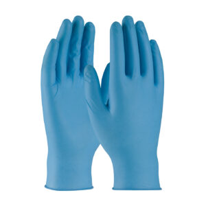 #63-338PF Disposable Nitrile Glove, Powder Free with Textured Grip - 8 mil