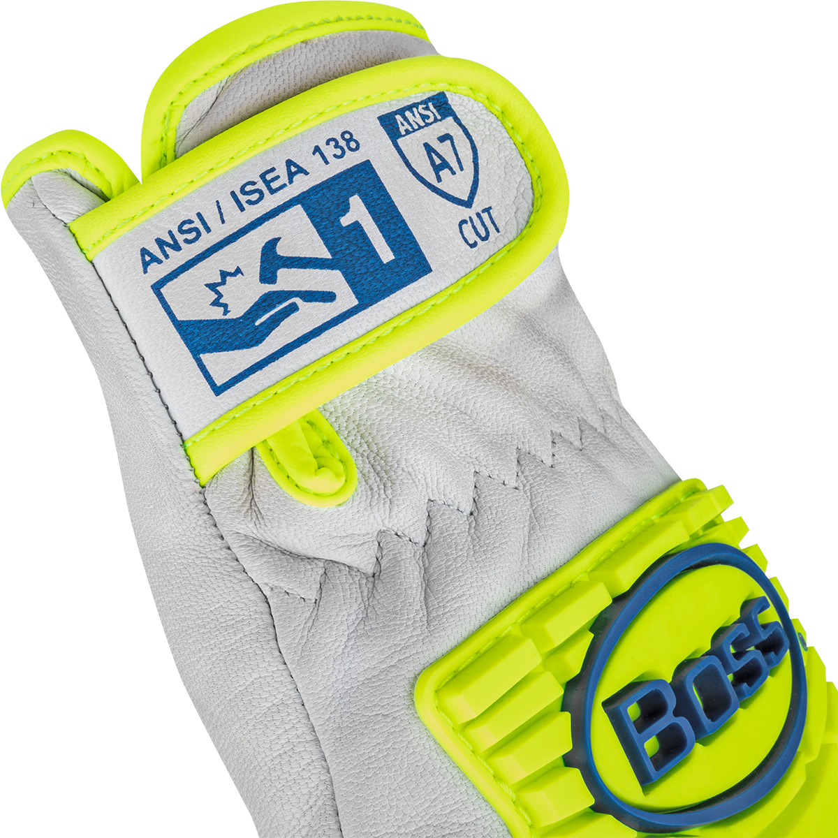 #9916 Top Grain Goatskin Leather Drivers Glove with Kevlar® Blend Lining and Hi-Vis Impact Protection - Image 2