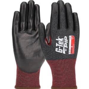 #16-871 Seamless Knit PolyKor® Ansi 7 Blended Glove with PosiGrip MAX™ Coating on Palm & Fingers with Reinforced Thumb Crotch - 21 Gauge - Touchscreen Compatible