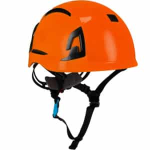 #280-EVOALT Type II Non-Vented Industrial Climbing Helmet, ABS Shell EPP Foam Impact Liner, Wheel Ratchet Adjustment and 4-Point Chin Strap